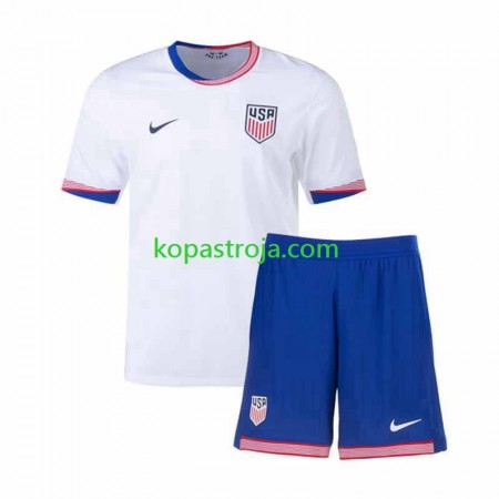 Billiga Fotbollströjor USA Barn Hemma tröja 2024 Kortärmad